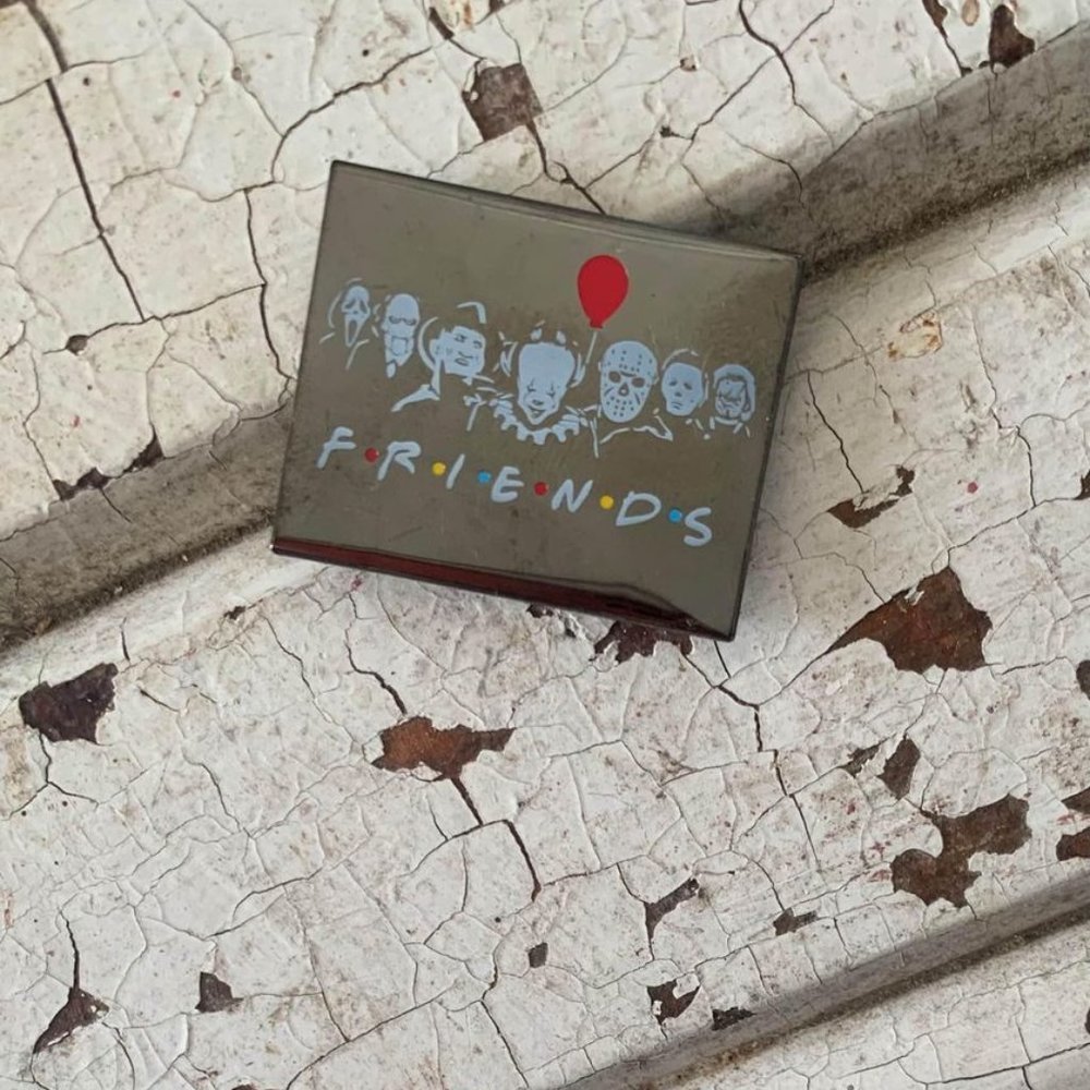 Brand new “Friends” enamel pin featuring horror movie Halloween villains - Picture 3 of 4